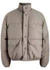 Our Legacy Taupe Grey Inhale Puffer Jacket In Beige