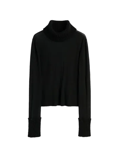 Our Legacy Inverse Roll-neck Sweater In Black