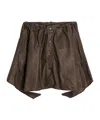 Our Legacy Brown Mainsail Miniskirt In Brown