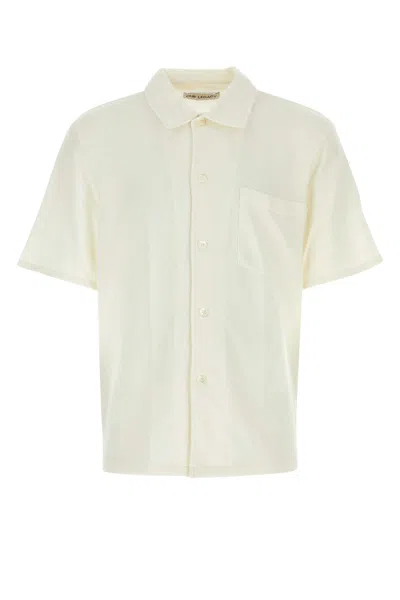 OUR LEGACY IVORY POLYESTER BLEND SHIRT