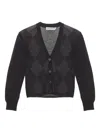 Our Legacy Argyle Pattern Long Sleeve Knitwear Top In Brown