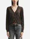 Our Legacy Argyle Pattern Long Sleeve Knitwear Top In Brown