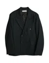 Our Legacy Black Unconstructed Db Blazer In Black