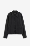Our Legacy Collared Long Sleeves Side Pockets Jackets In Black