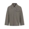 Our Legacy Straight-cut Casual Jacket With Pointed Collar In Gray