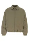 Our Legacy Sage Green Cotton Blend Bomber Jacket In Green