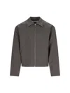 Our Legacy Mini-check Pattern Jacket In Grey