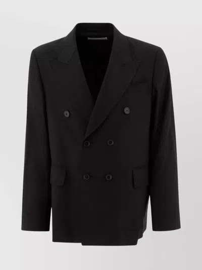 Our Legacy Jackets Tailored Double-breasted Notched Lapels In Black