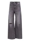 Our Legacy Wide Leg Trousers Five-pocket Style In Black