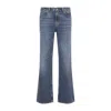 Our Legacy Faded Five-pocket Trousers Featuring Belt Loops In Blue