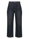 Our Legacy Straight Leg Five-pocket Trousers With Belt Loops In Blue