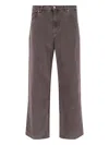 Our Legacy Brown Faded Jeans In Denim In Brown