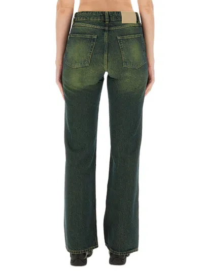 Our Legacy Boot Cut Malibu Jeans In Green