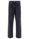 Our Legacy 25.5cm Third Cut Cotton Denim Jeans In Black