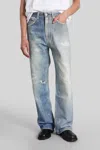 Our Legacy Light Blue Ripped Faded Jeans In Blue