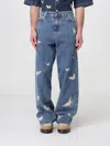 Our Legacy Indigo Blue Wide-leg Butterfly Jeans In Blue