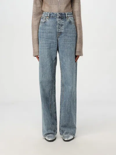 Our Legacy Linear Cut Wide-leg Jeans In Denim