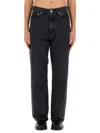 Our Legacy 25.5cm Third Cut Cotton Denim Jeans In Charcoal