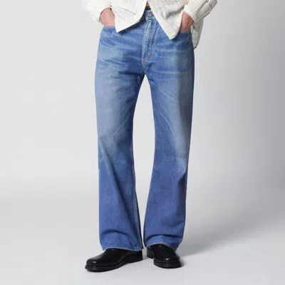Our Legacy Third Cut Straight-leg Jeans In Digital Blue Aurora Print