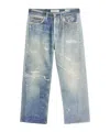 Our Legacy Mens Digital Denim Print Third Cut Faded-wash Denim Jeans