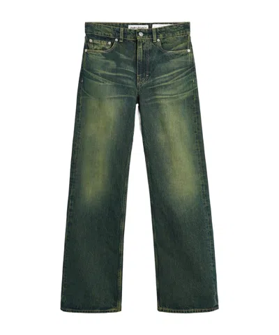 Our Legacy Jeans With Belt Loops In Green