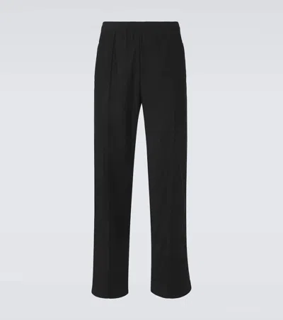 Our Legacy Black Canvas Jersey Track Pants
