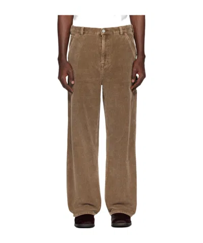 Our Legacy Brown Joiner Trousers In Brown Enzyme Cord