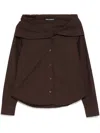 Our Legacy Brown Kaonashi Shirt In Brown