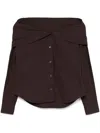 Our Legacy Brown Kaonashi Shirt In Hefty Brown Coarse Poplin