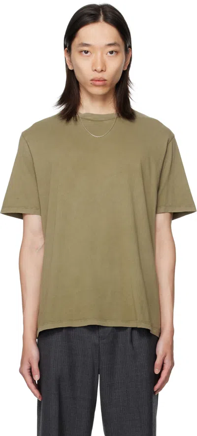 Our Legacy Khaki Box T-shirt In Brown