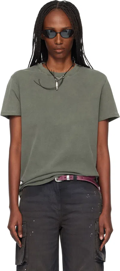 Our Legacy Khaki Classic T-shirt In Gray