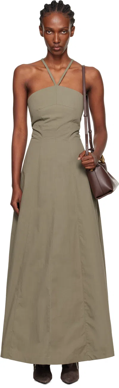 OUR LEGACY KHAKI POISE MAXI DRESS