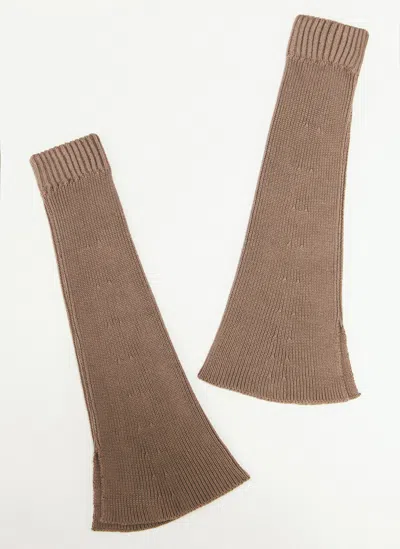 Our Legacy Knitted Gaiter In Brown