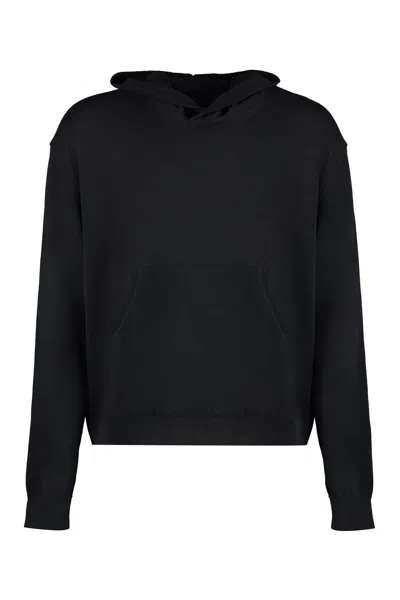 Our Legacy Knitted Hoodie In Black