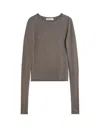 Our Legacy Grey Cotton Knit Sweater In Gray