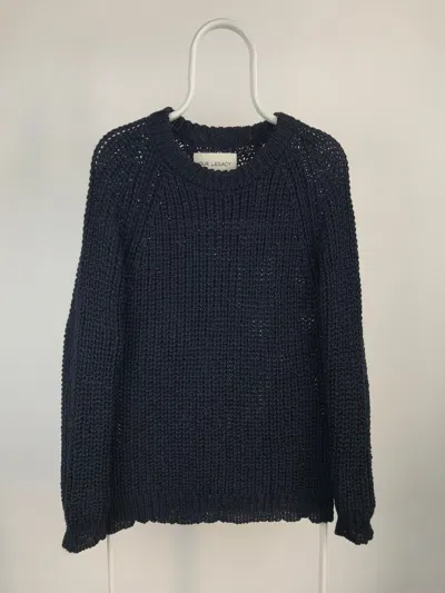 Pre-owned Our Legacy Knitwear Heavy Wool Sweater In Navy