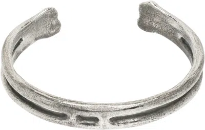 Our Legacy Knochen Bangle Bracelet In Silver