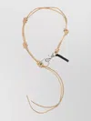 Our Legacy Knotted Metal Ring Necklace