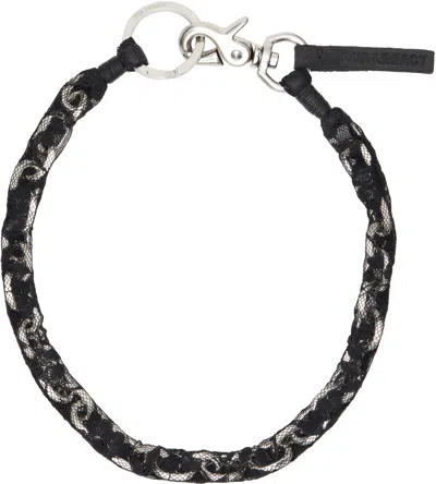 Our Legacy Lace Ladon Necklace In Black