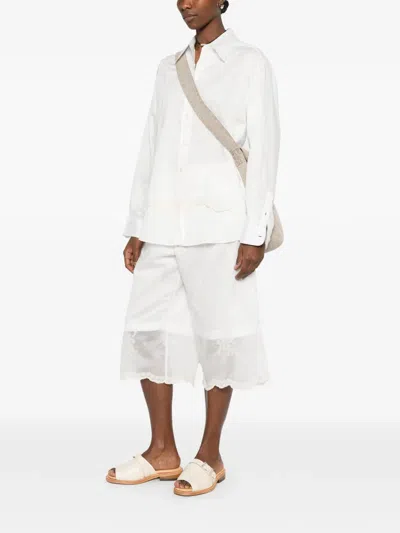 Our Legacy Lace-trim Shirt In White