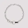 Our Legacy Ladon Matte Nickel Key Ring In Metallic