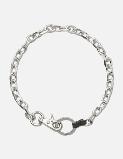 OUR LEGACY LADON MATTE NICKEL NECKLACE