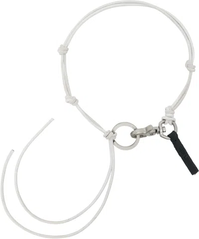 Our Legacy Ladon Knotted Key Chain In White
