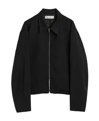 Our Legacy Lapel Casual Jacket In Black