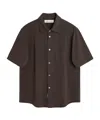 Our Legacy Lapel Short-sleeved Shirt In Black