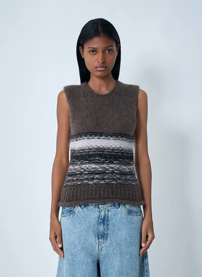 Our Legacy Layered Button-down Cardigan In Gray