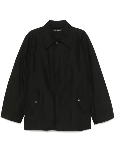 Our Legacy Lead Shirt Jacket In Black