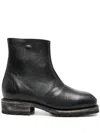 Our Legacy Leather Ankle Boots In Black