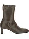 Our Legacy Leather Ankle Boots In Brown