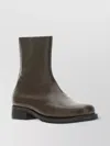 Our Legacy Leather Ankle Boots With Block Heel